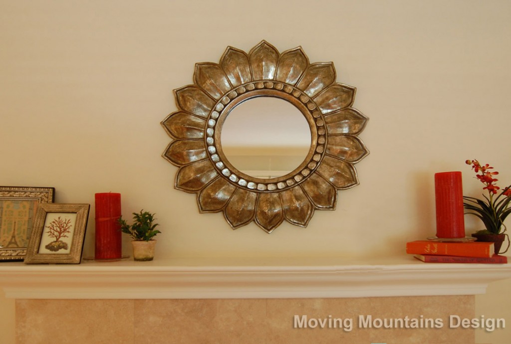 Mirror detail of Valley Village home staging