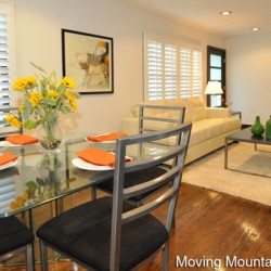 Pasadena Contemporary Home Staging Diningroom