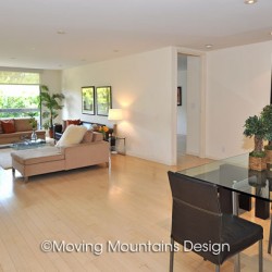 West Hollywood Contemporary Home Staging Open Floorplan