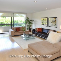 West Hollywood Contemporary Home Staging Livingroom