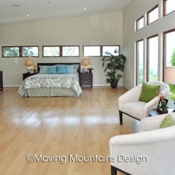San Dimas Contemporary Home Staging Master Bedroom