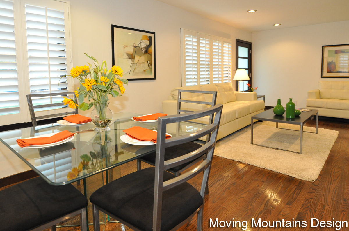 Contemporary Dining Room Pasadena Home Staging
