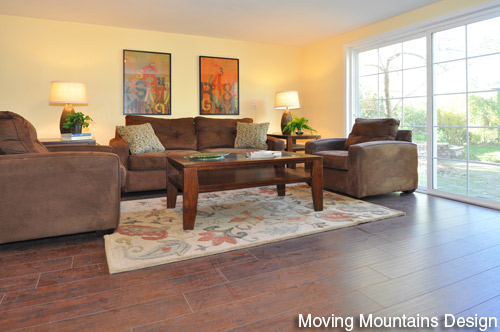 Altadena Real Estate Staging Family Room by Pasadena Property Stagers