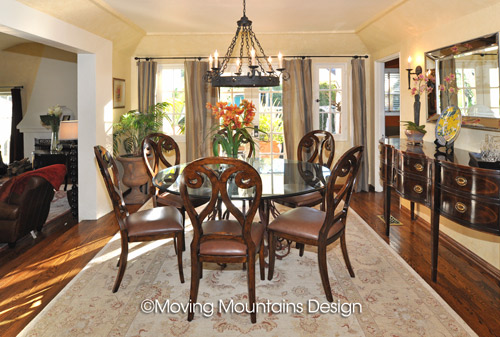 Los Angeles home staging Dining Room