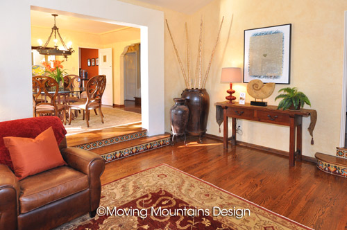Los Angeles home staging Livingroom and Dining Room