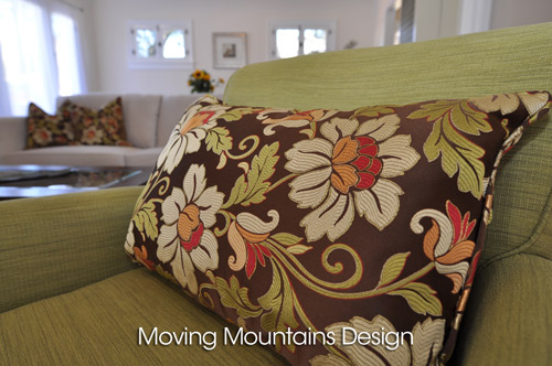 Pasadena Home Staging With Beautiful Silk Throw Pillows