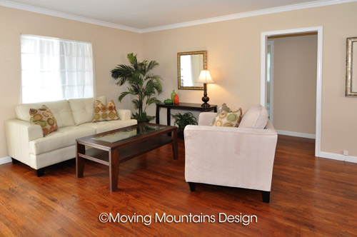 Whittier home staging for Real Estate Investors Living Room