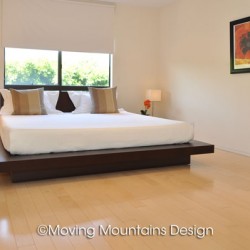 Contemporary LA Condo Home Staging Master Bedroom