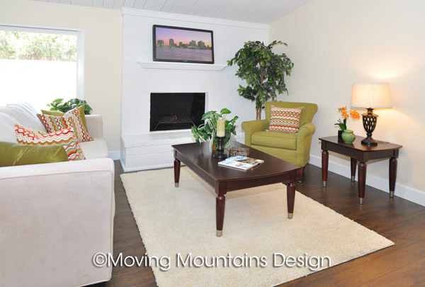 Los Angeles Home Staging Project in La Mirada Living Room