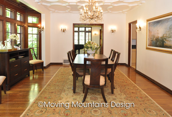 San Marino Dining Room after home staging by San Marino Real Estate Stagers