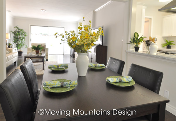 Los Angeles Home Staging Van Nuys Dining Room after staging