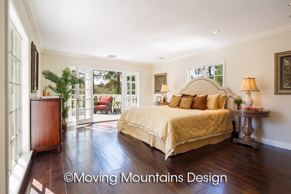 Luxury Master Bedroom Staging in Beverly Hills