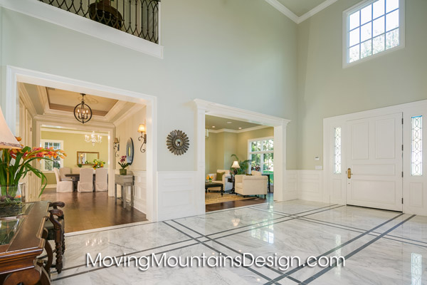 Home staging Arcadia luxury estate entry