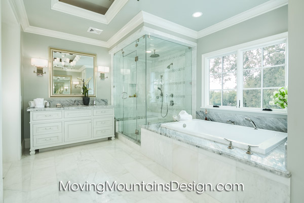 Real Estate Home staging Arcadia luxury estate Master Bathroom