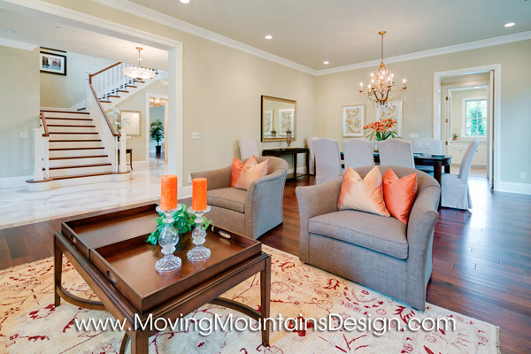 Arcadia Luxury Home Staging Living Room by Moving Mountains 