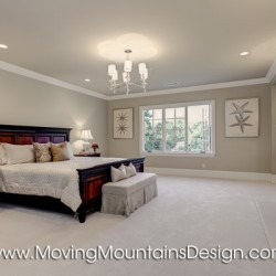 Luxury Master Bedroom Model Home Staging