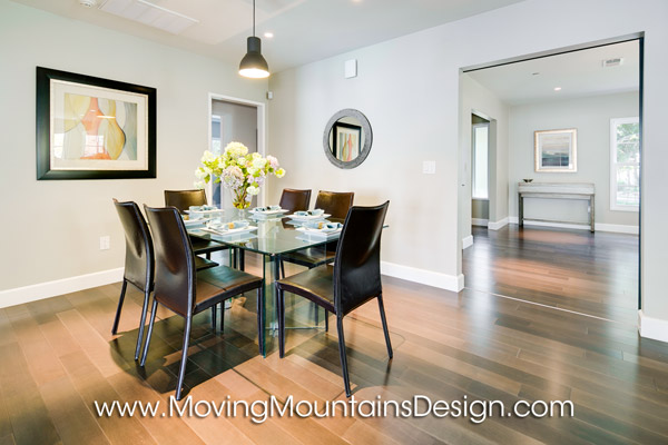 San Marino Contemporary Home Staging Dining Room