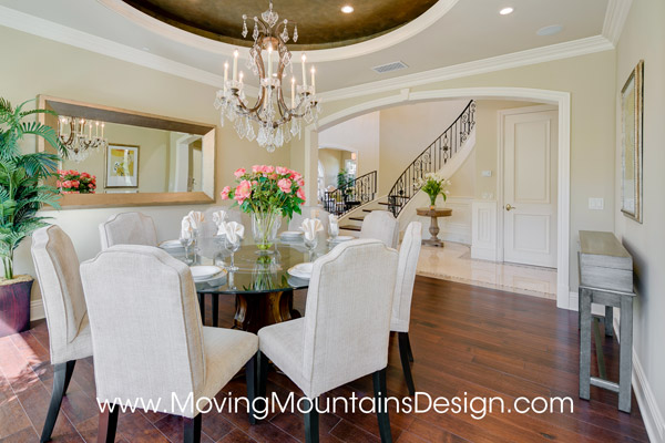Beautiful Arcadia home staging dining room