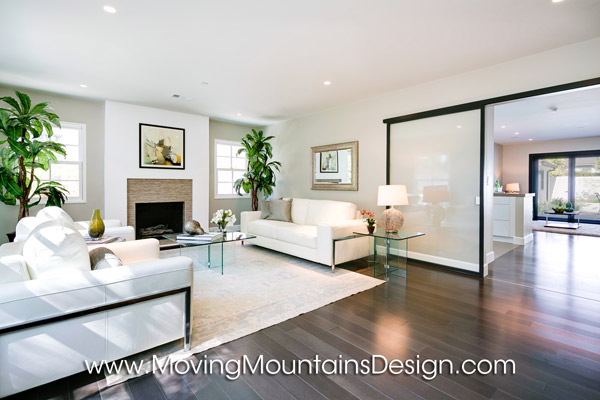 San Marino Contemporary Home Staging Living Room