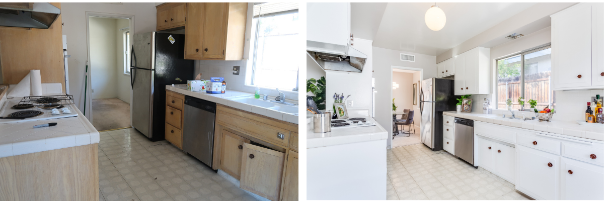 Home Staging transformation kitchen