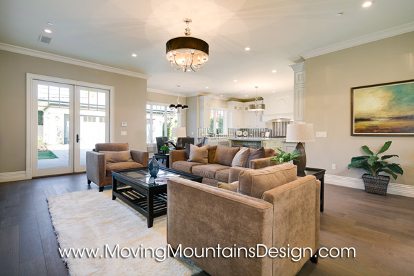 Contemporary Luxury Home Staging Arcadia Family Room