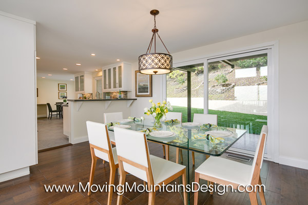 Contemporary Los Angeles Home Staging Dining Room and Kitchen