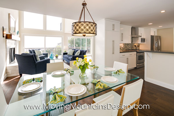 Contemporary Home Staging Los Angeles Dining Room
