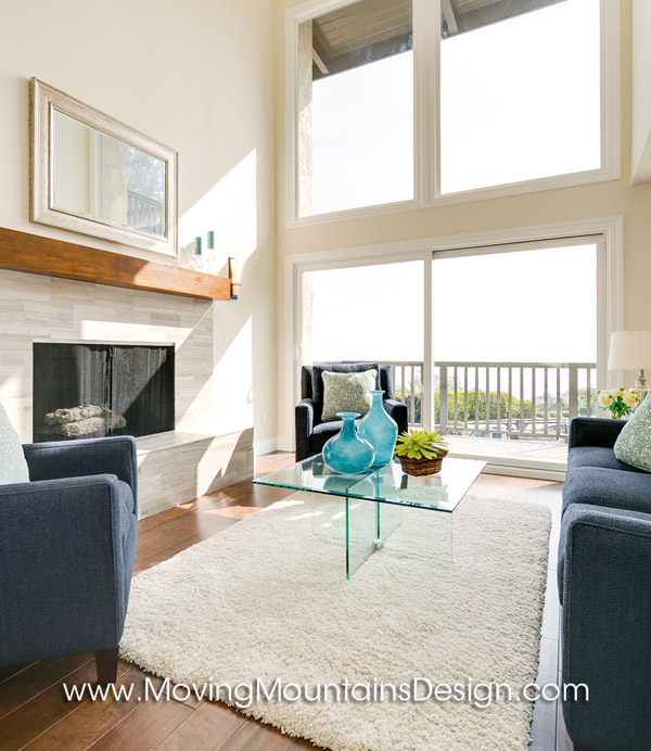 Contemporary Home Staging Living Room Details