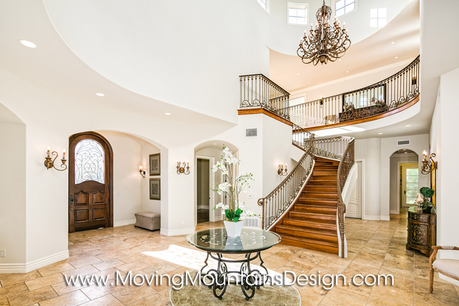 Valencia luxury home staging entry