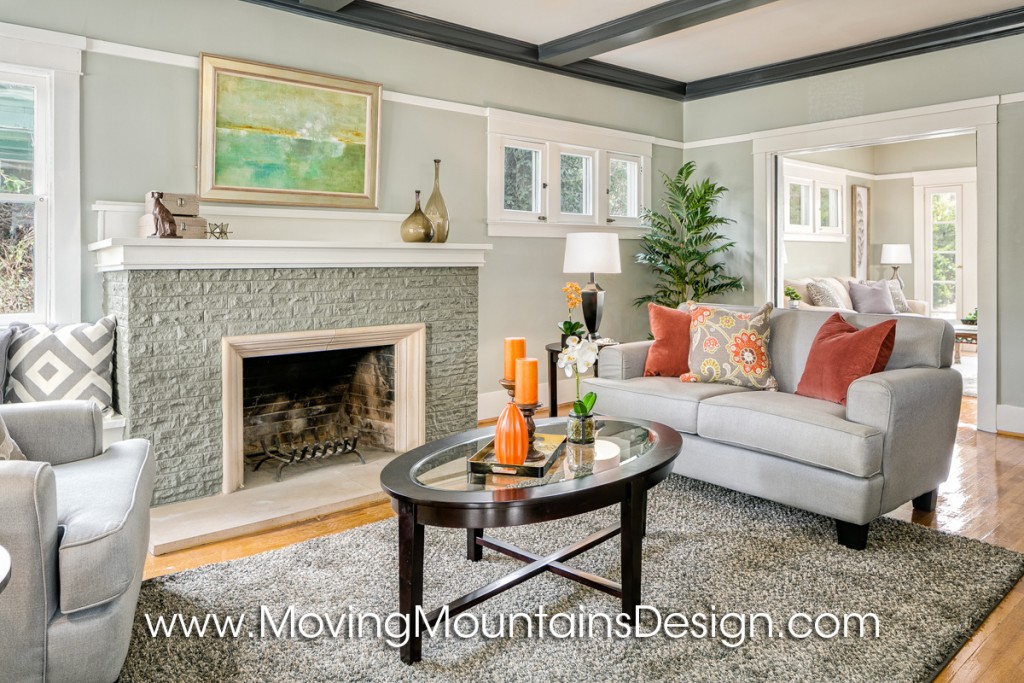 Investor Staging Craftsman Living Room