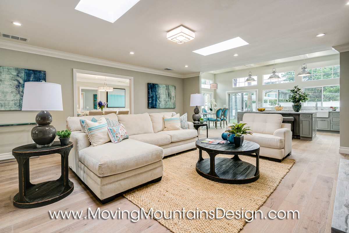 Arcadia Family Room home staging
