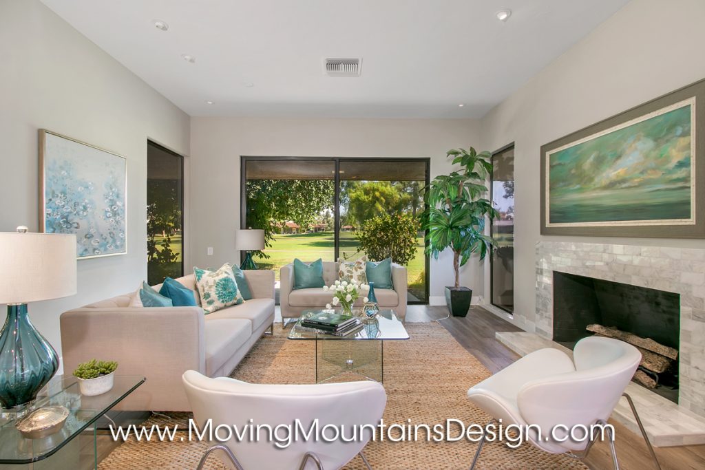 Living Room View Rancho Mirage Home Staging