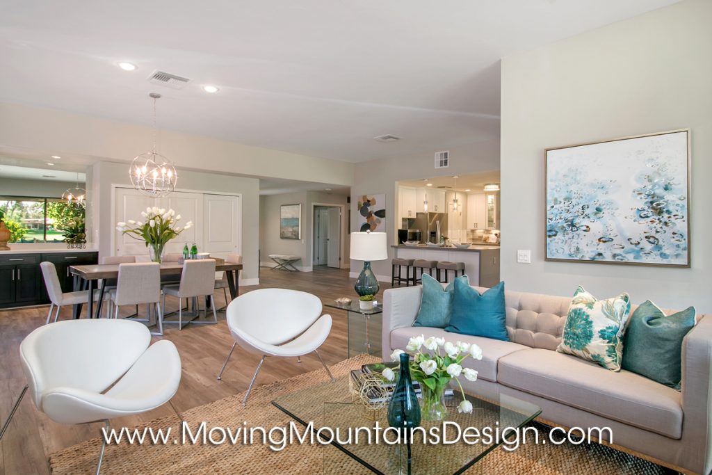 Living Room in Rancho Mirage Home Staging 