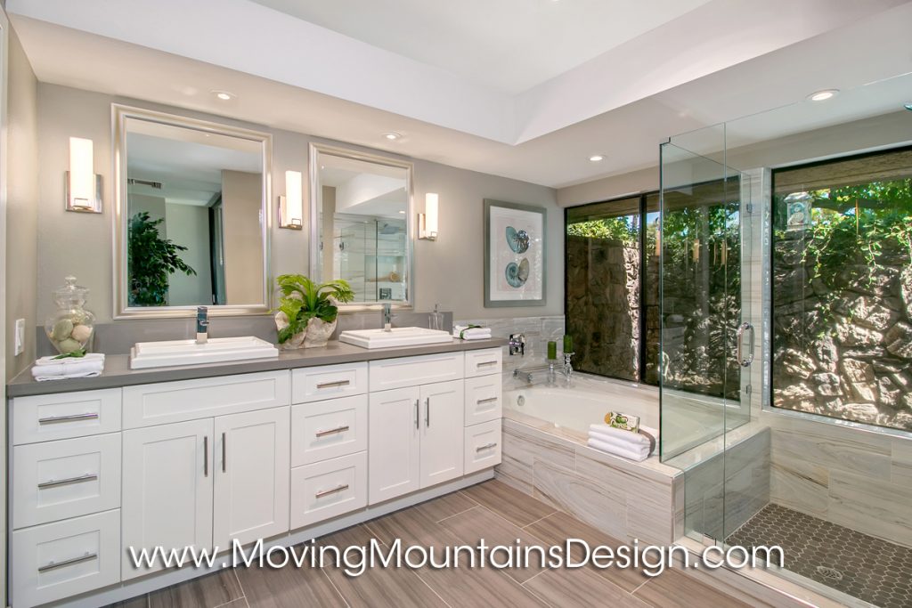 Rancho Mirage home staging master bath