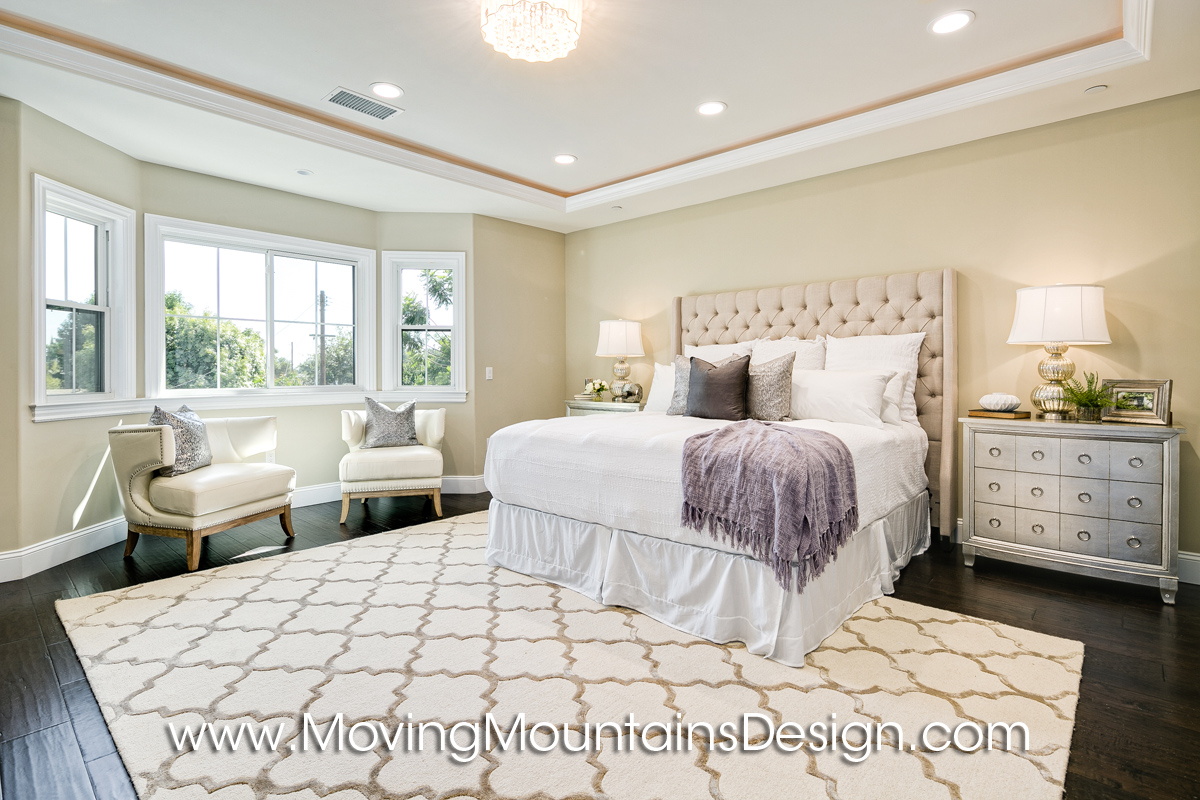 Master Bedroom Temple City home staging project