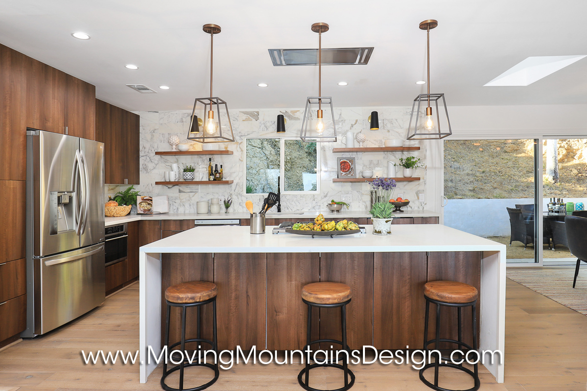 Kitchen in Hollywood Hills Home staging 