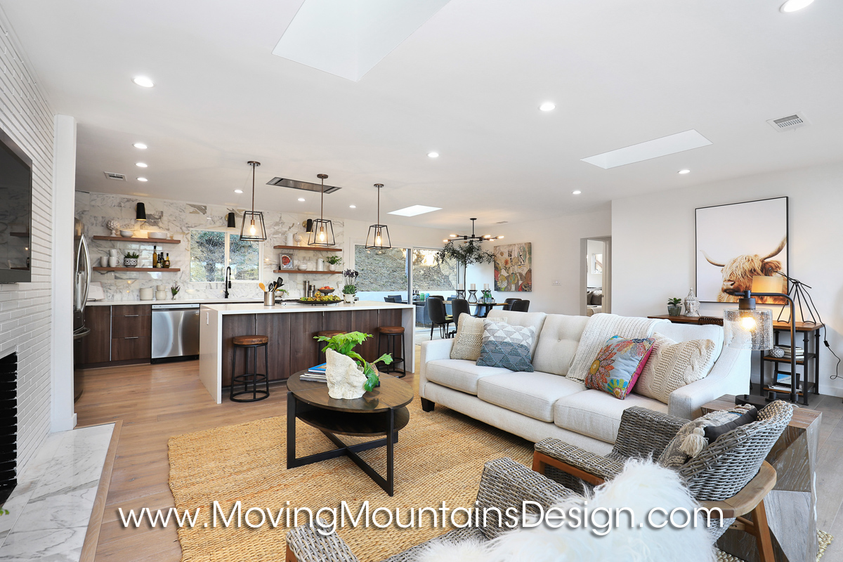 Living Room In Hollywood Hills Home Staging