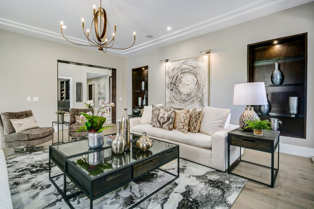 living room luxury home staging