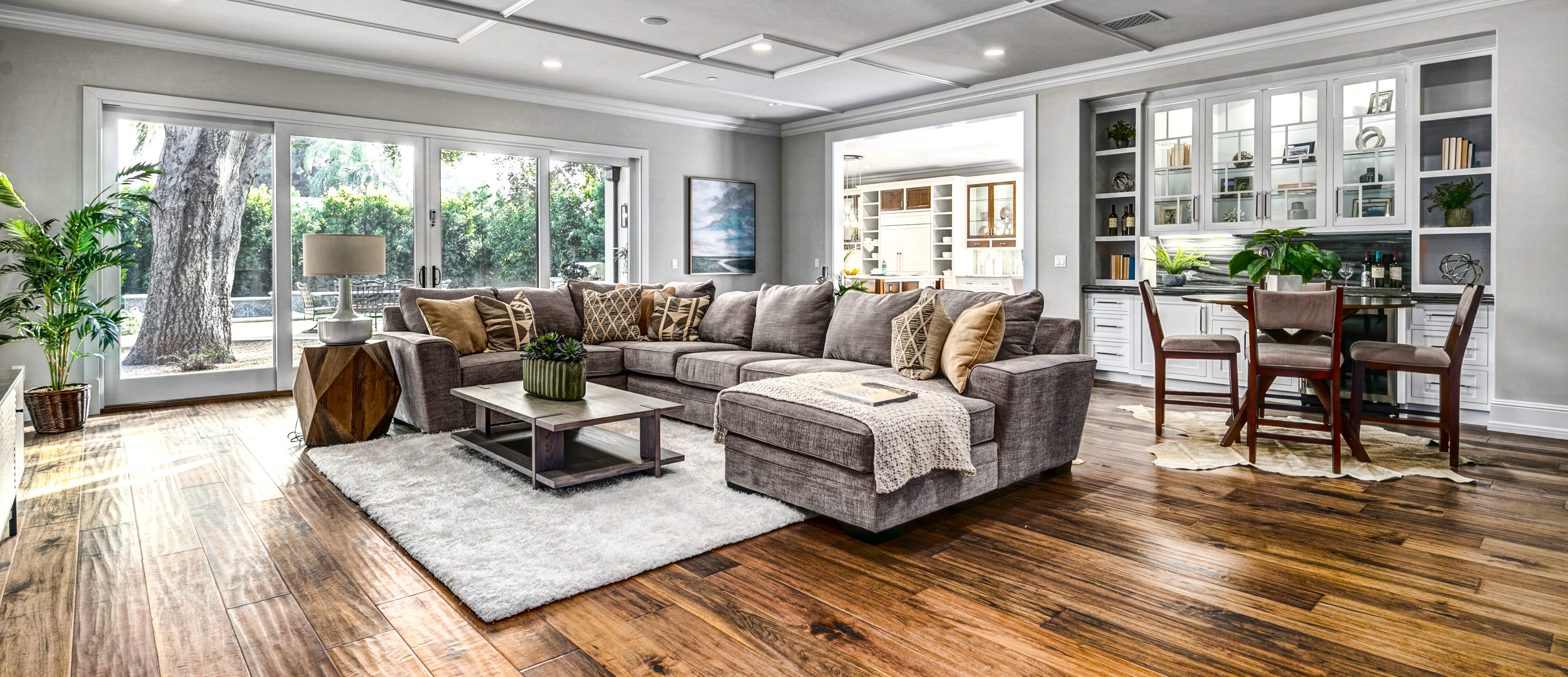 luxury home staging family room