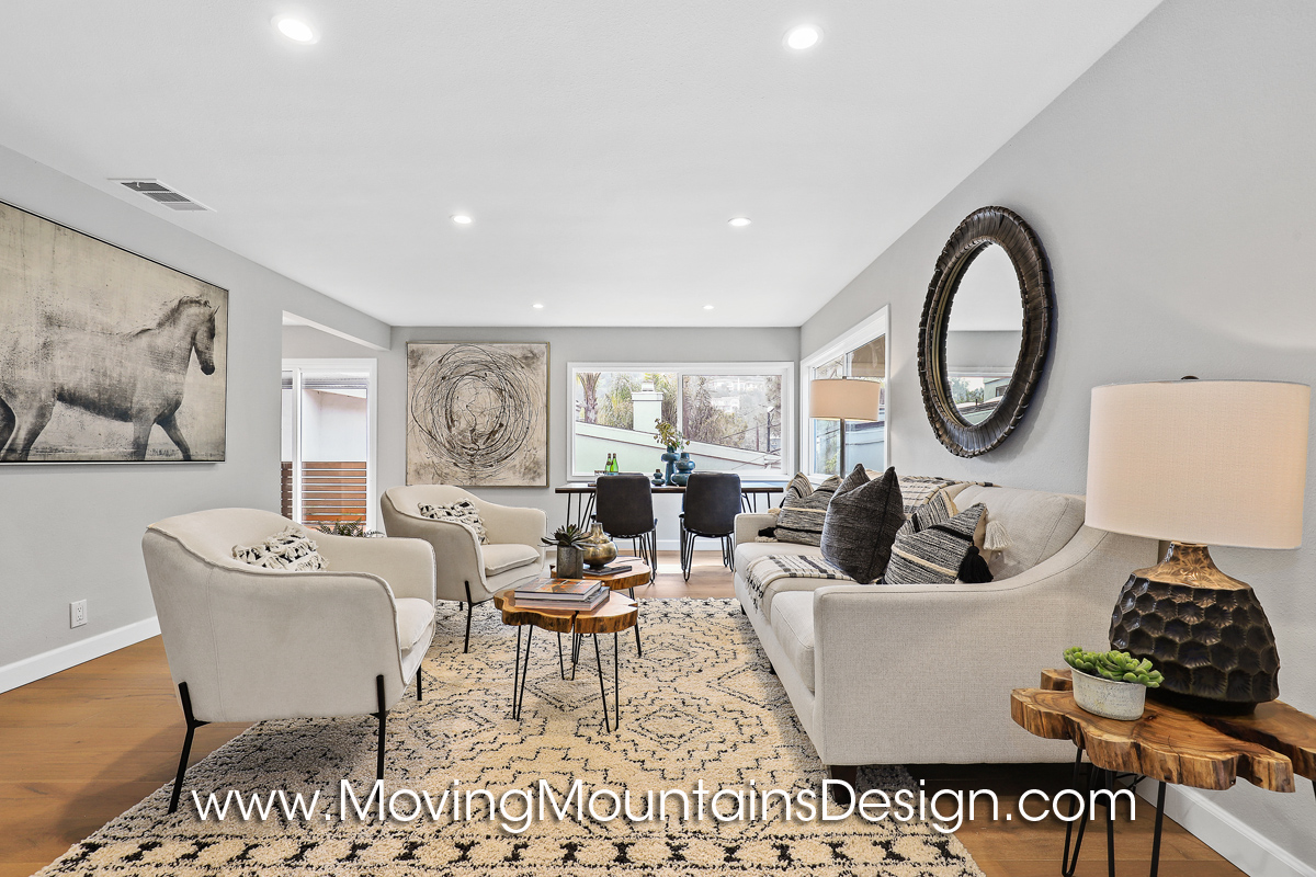 Living Room Hollywood Hills Home Staging