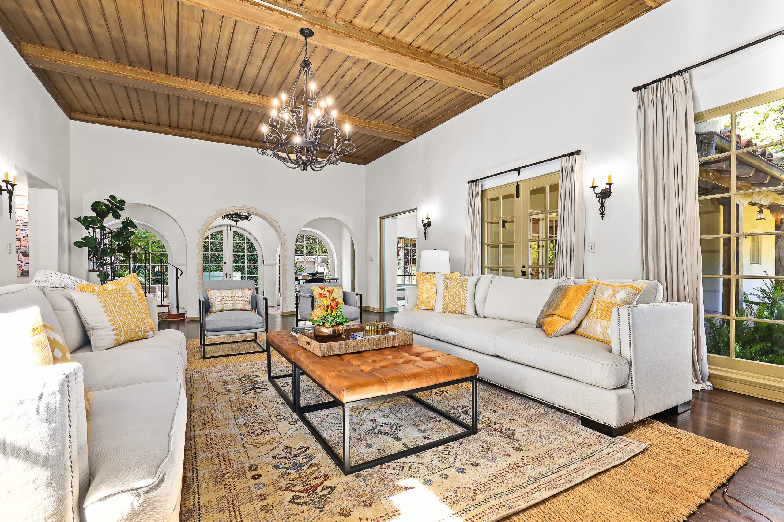 Spanish Revival Home Staging Living Room