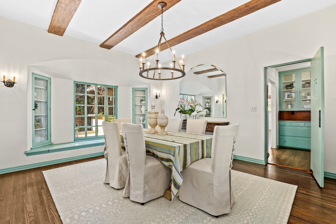 Spanish Revival Home Staging Dining Room