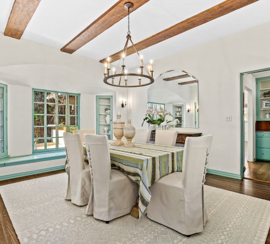 Spanish Revival Home Staging Dining Room