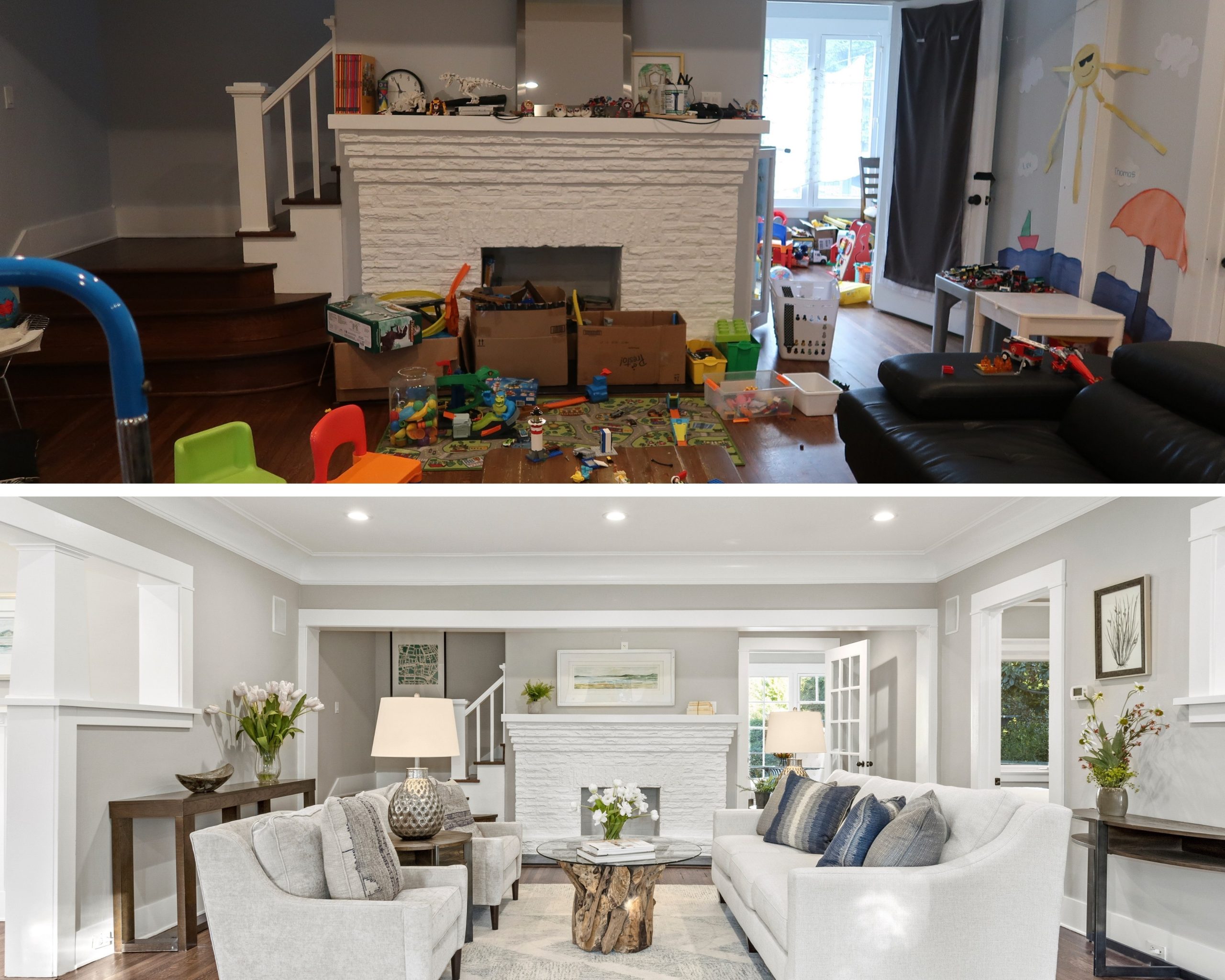 Pasadena home staging Before & After